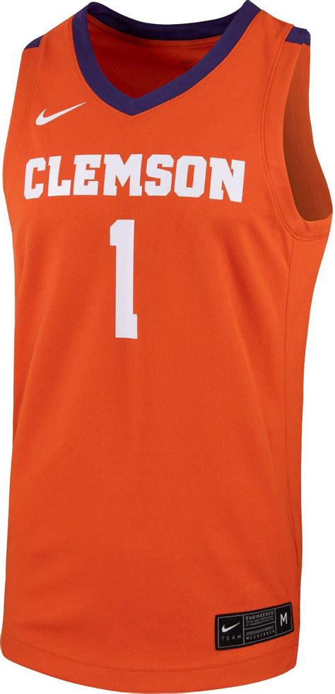 clemson tigers nike team replica basketb|Clemson Tigers Replica Men's Nike College Basketball Jersey.